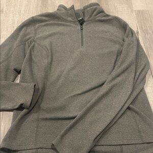 Women’s Gray North Face Quarter-Zip Sweater